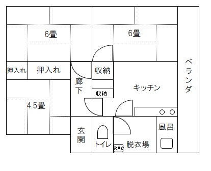 大歳アパート間取り