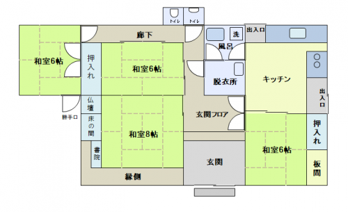 改修前間取り図