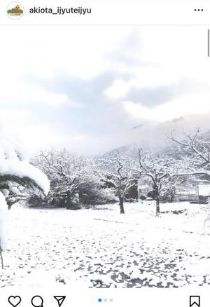 3月の雪景色の画像