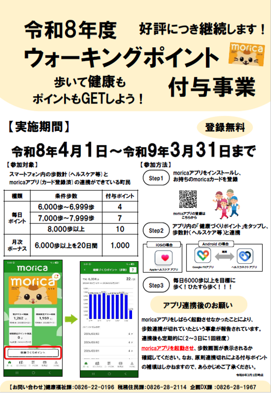 ウォーキングポイントチラシ