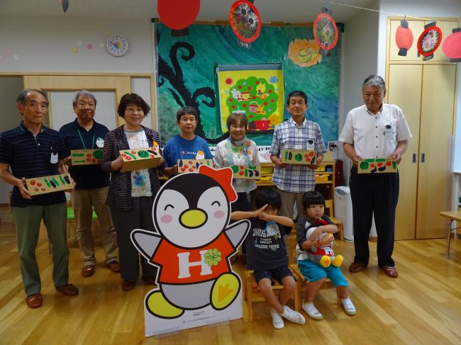 筒賀保育所訪問の様子
