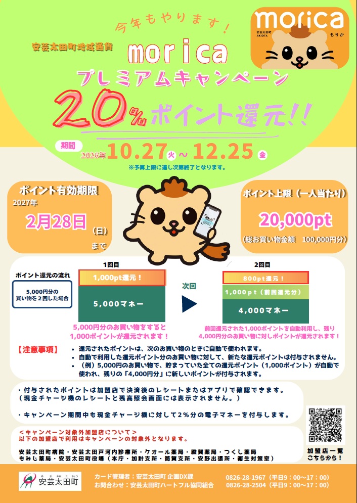 プレミアムキャンペーンチラシ